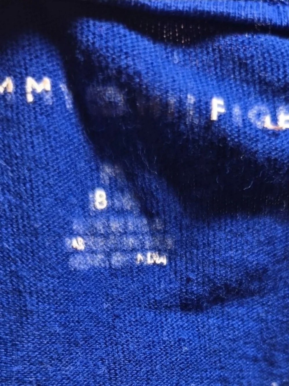 Tommy Hilfiger Kids Graphic Blue Tee Shirt-Size M 8/10  EUC
